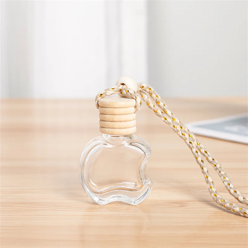 

Empty Car Air Freshener Perfume Glass Bottle 10ml Apple Shape Perfume Bottles