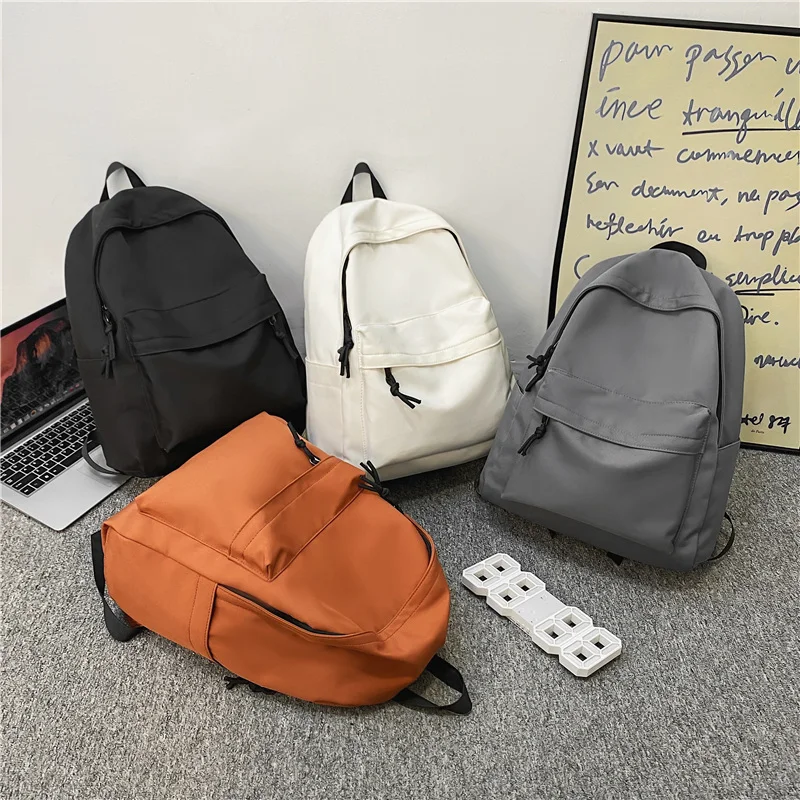 

Simple Pattern Woman School Backpack A4 Book Schoolbag Man College Student Travel Rucksack For Teenage Girl Boy 2023 New Mochila
