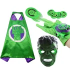 Экшн-фигурка Халка Мстители Халк светодиодная маска Меч Щит перчатка модель для косплея игрушки подарок на Хэллоуин