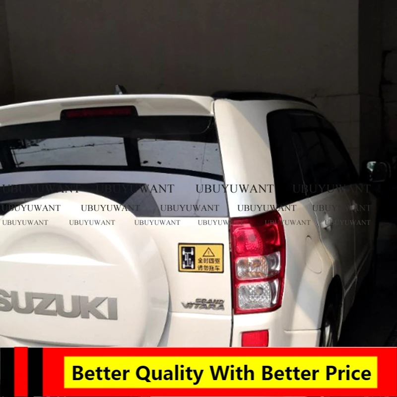 

For Suzuki Vitara 2009-2013 Auto Part ABS Plastic Material Unpainted Color Rear Trunk Wing Lip Spoiler Decoration Car Styling