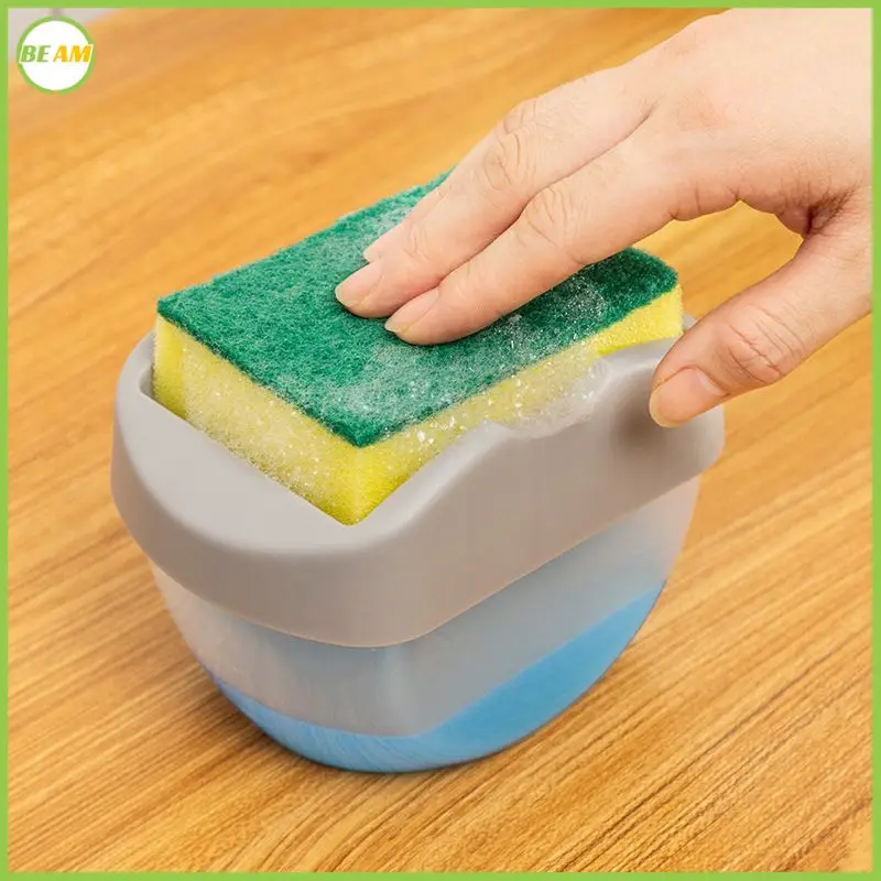 

Double Layer Kitchen Liquid Soap Dispenser 2-in-1 Automatic Press Type Detergent Container Dishwasher Soap Box Kitchen Accessory