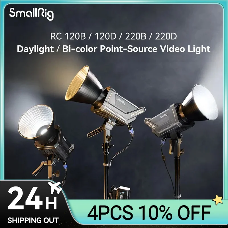 

Smallrig RC 120 / 220 120W 220W Photography Video, Fixed COB Video Light of Bowens Assembly with Smallgogo Application Control