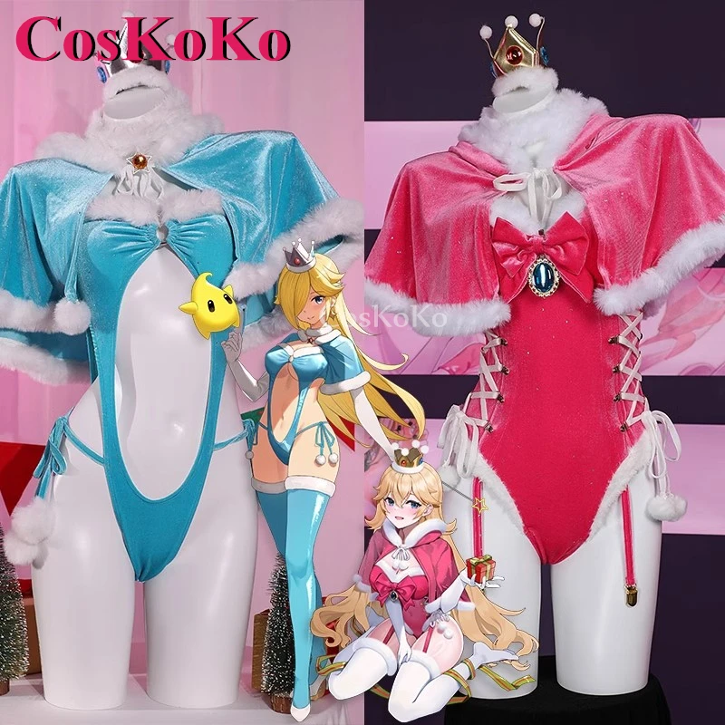 CosKoKo аниме персиковая принцесса/розалина принцесса косплей костюм милый
