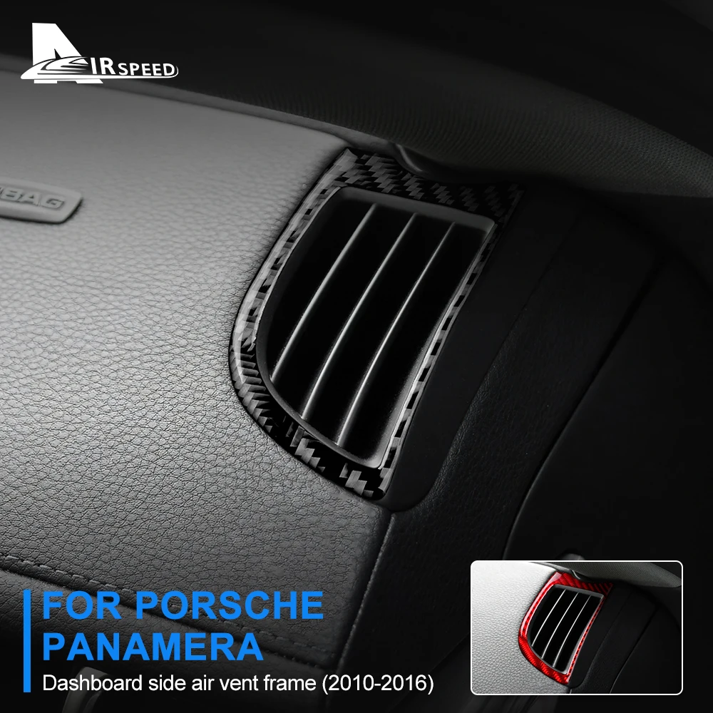 

Настоящее углеродное волокно для Porsche Panamera 2010-2016 приборной панели кондиционирования воздуха вентиляционная рамка наклейка украшение автомобиля внутренняя отделка