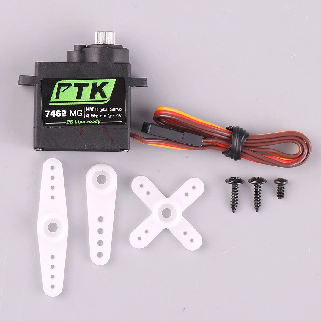 PTK 7462W MG 9g Микро водонепроницаемый сервопривод 5 кг Металлическая шестерня HV