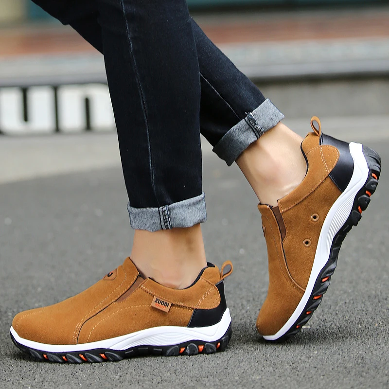 Men Walking Shoes Mens Loafers Flats Casual Shoes Slip on Comfortable Outdoor Man Leisure Sneakers