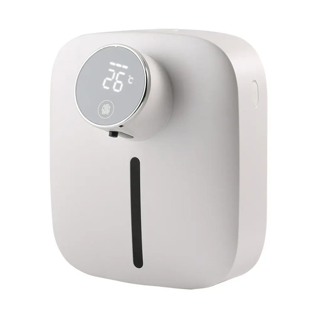 

Automatic Foam Soap Dispenser With Temperature Digital Display Rechargeable Infrared Sensor Touchless Hand Sanitizer Pump