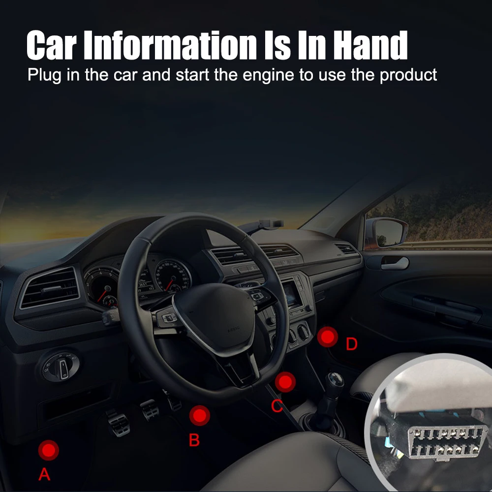 Сканер OBD2 автомобильный инструмент для диагностики неисправностей V519 Elm327