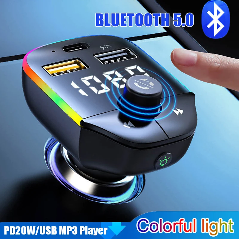 

FM-трансмиттер с поддержкой Bluetooth 5,0 и 2 USB-портами