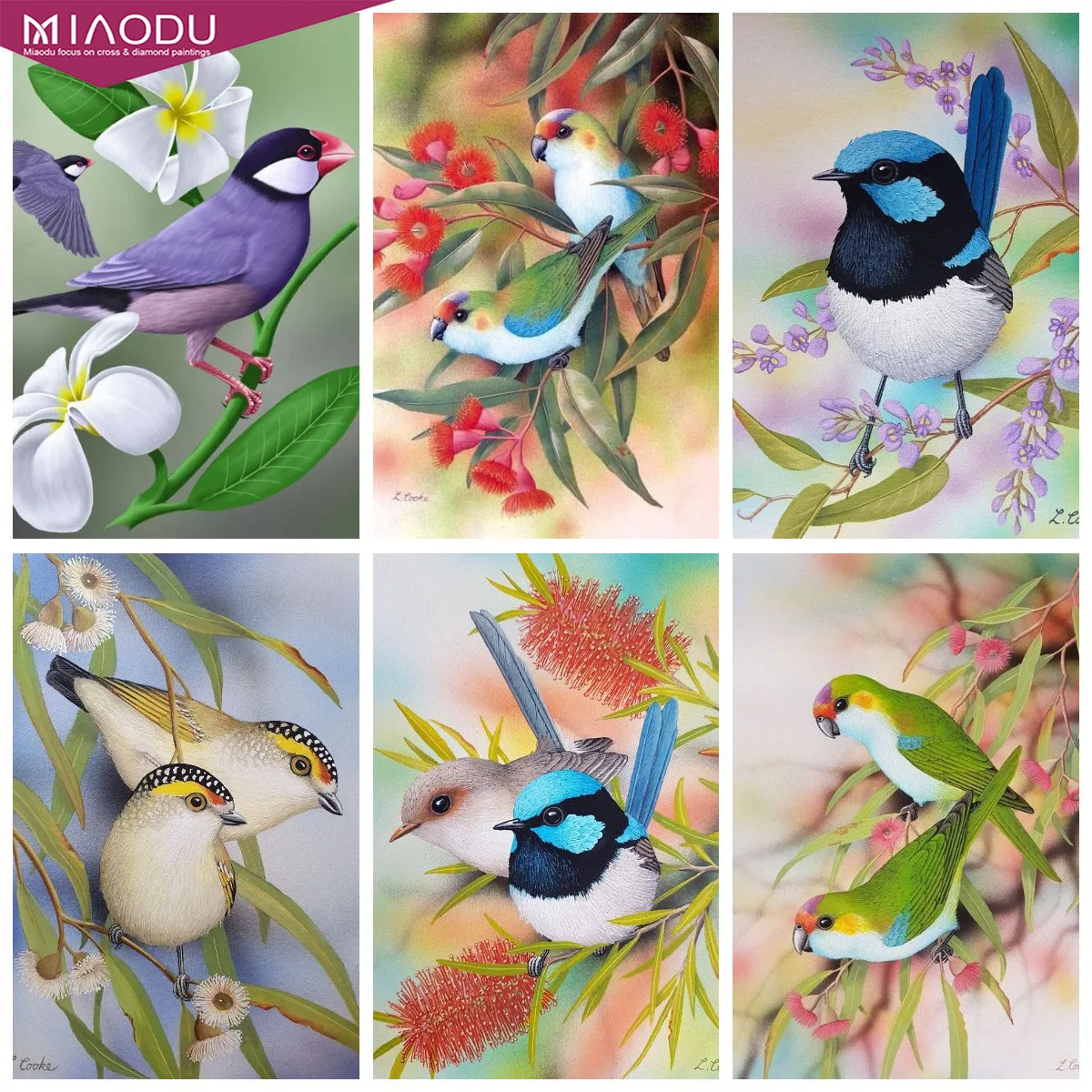 

Bird In Nature Diamond Painting Animal Diamond Embroidery Cross Stitch Kits Mosaic Full Round Drill Landscape Home Decor Gifts