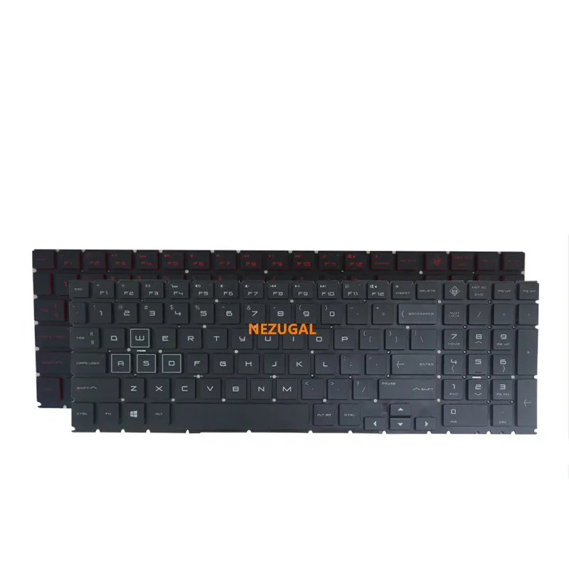 

US Backlit Laptop Keyboard For HP 15-DH 15-DC Q211 C143 OMEN 15 DC DC0003la DC005TX DC0004TX 15-DH TPN-Q211