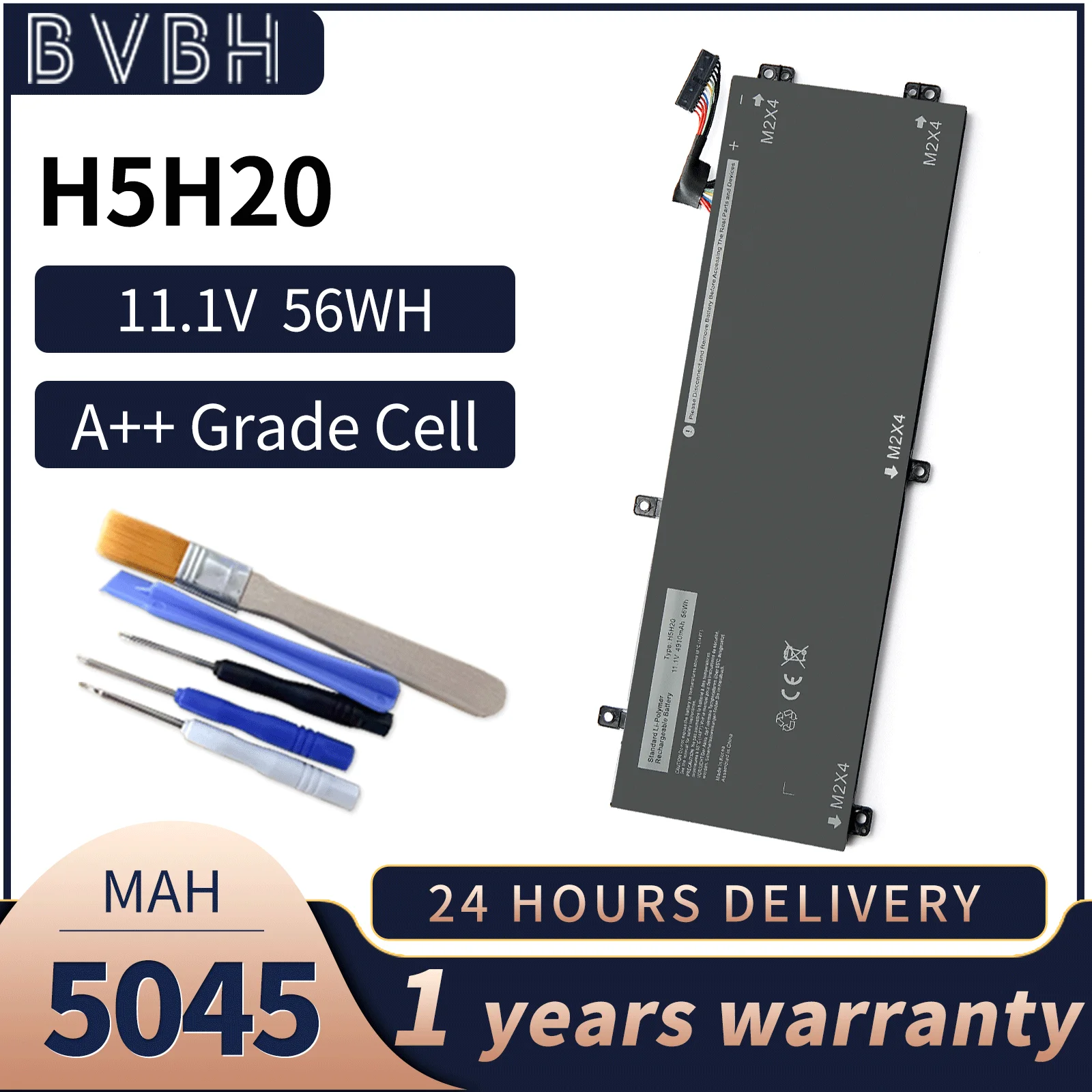 H5H20 Аккумулятор для ноутбука Dell XPS 15 9550 9560 9570 9590 Precision 5510 5520 5530 5540 Inspiron 7591 7590 7501 Series 56