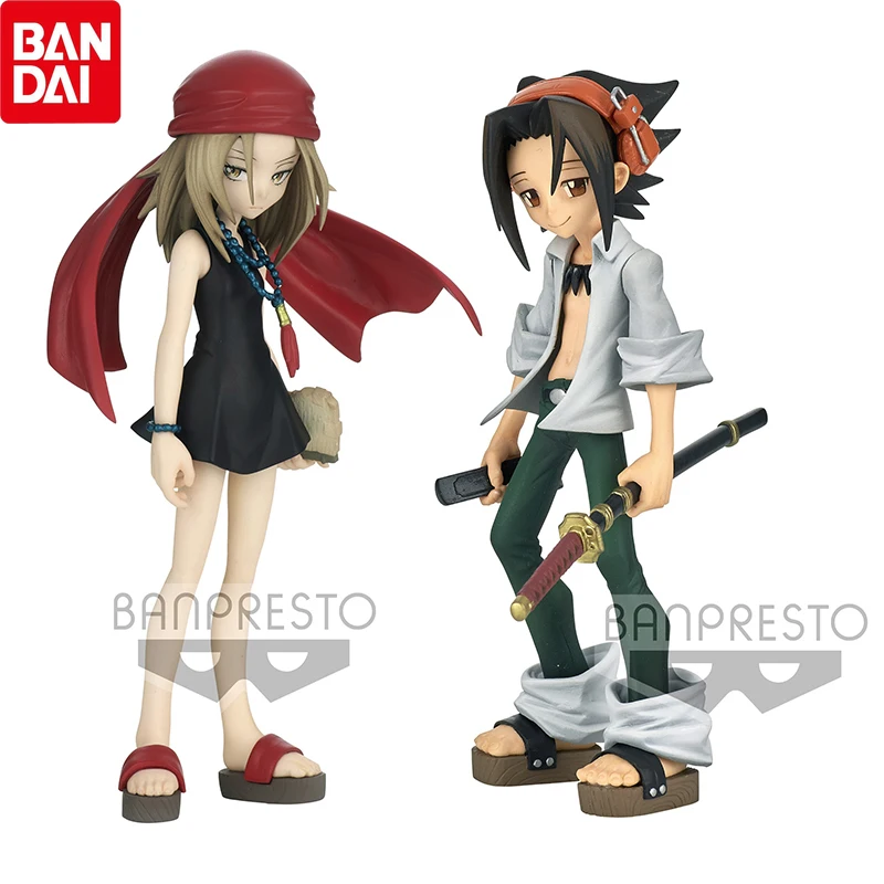 

BANDAI DXF фигурка шамана Кинг Yoh Asakura Kyoyama Anna экшн-фигурка Аниме Фигурка Коллекционная модель игрушки подарок для детей подлинный