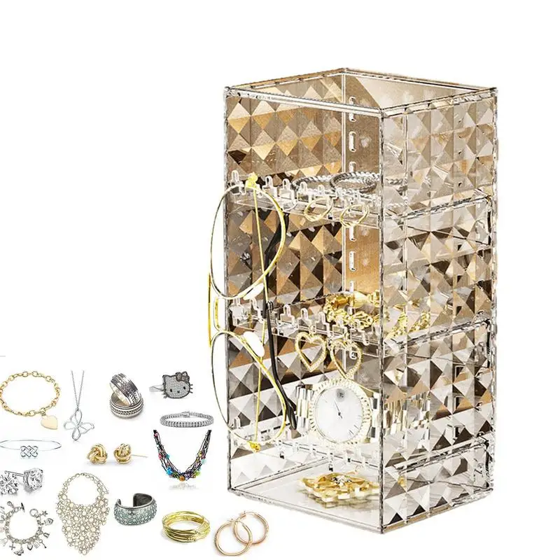 

Cosmetics Organizer Clear Cosmetic Storage Cases Box Reusable Makeup Storage Display Cube For Concealers Lipsticks Lipliners