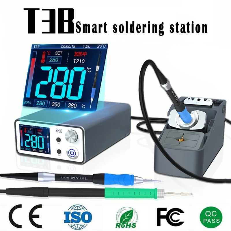 

JCID Aixun T3A T3B T420D Smart Welding Station With Soldering Iron T115 T245 T210 Handle Welding Tips For Phone SMD BGA Repair