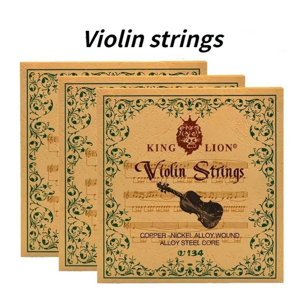 Аксессуары для скрипки V134 струна King Lion стальной сердечник медно-никелевая набор