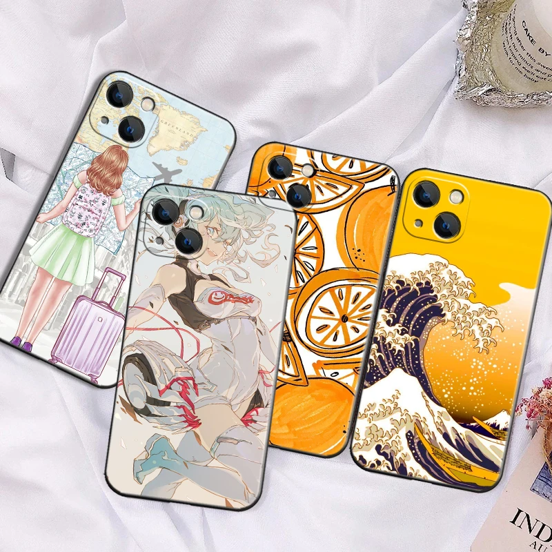 

Colorful For Apple iPhone 13 12 11 Pro 12 13 Mini X XR XS Max SE 5 6 6s 7 8 Plus Phone Case Soft Liquid Silicon Silicone Cover