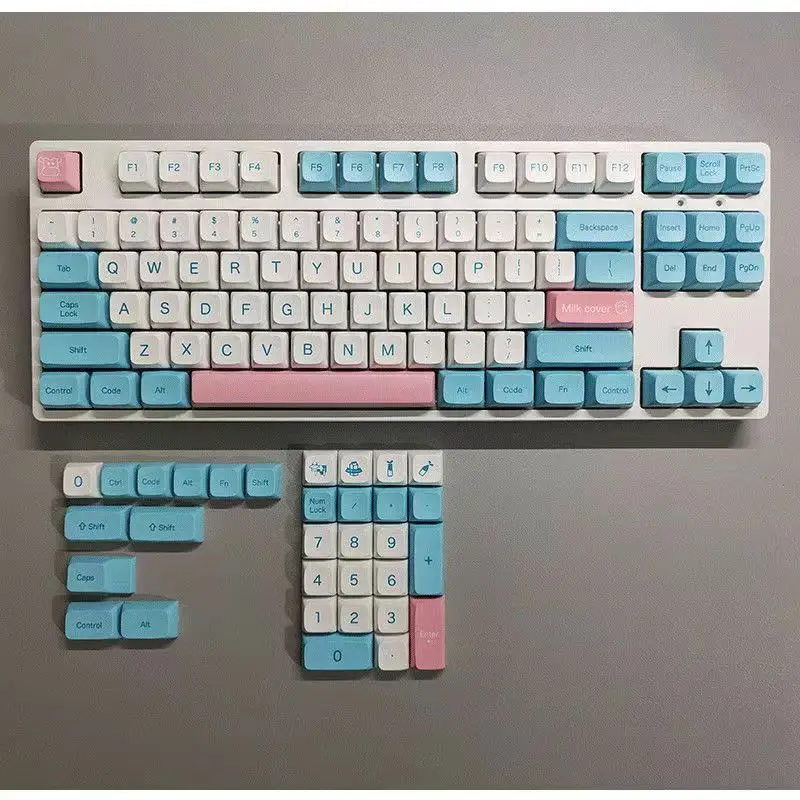 

Multicolor 119-Key XDA Keycaps PBT Dye-subbed for MX Switches of 61 64 68 75 78 84 87 96 980 104 108 Mechanical Keyboards