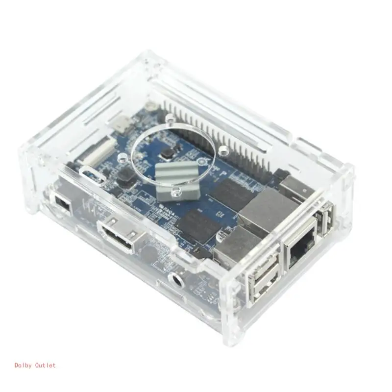 Прозрачный акриловый чехол для крышки ПК OrangePi. корпус вентилятора радиатора.