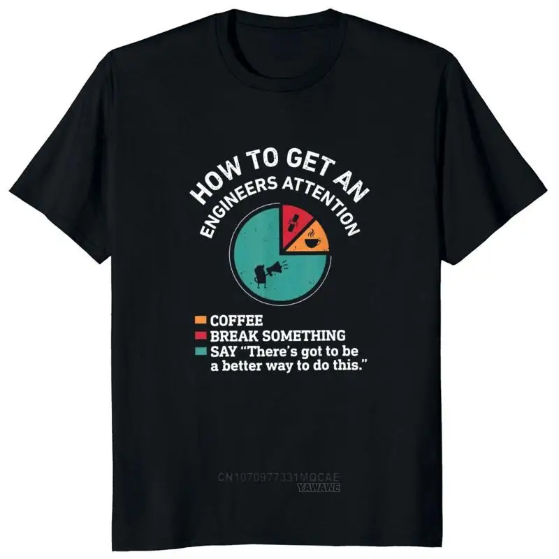 Забавная футболка с принтом Geek Nerd Engineering How To Get An Engineers Attention мужская унисекс