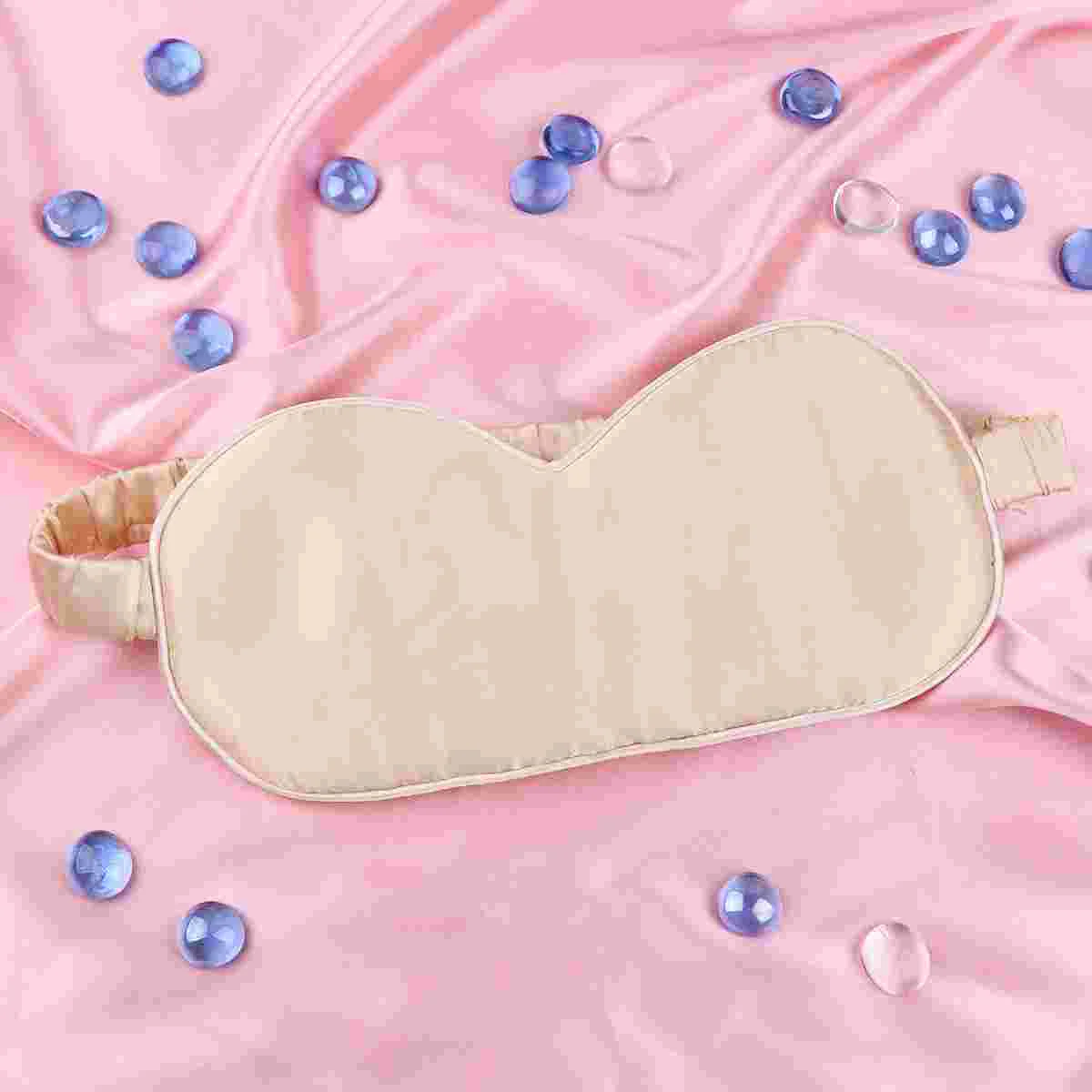 

1Pc Silk Sleeping Eyeshade Comfortable Eye Mask Breathable Blindfold Night Eye Patch for Men Women ( )