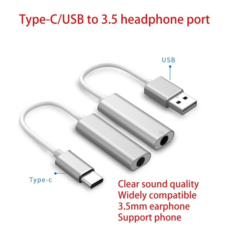USB type-C до 3 5 мм стерео разъем гарнитура аудио адаптер кабель внешняя звуковая
