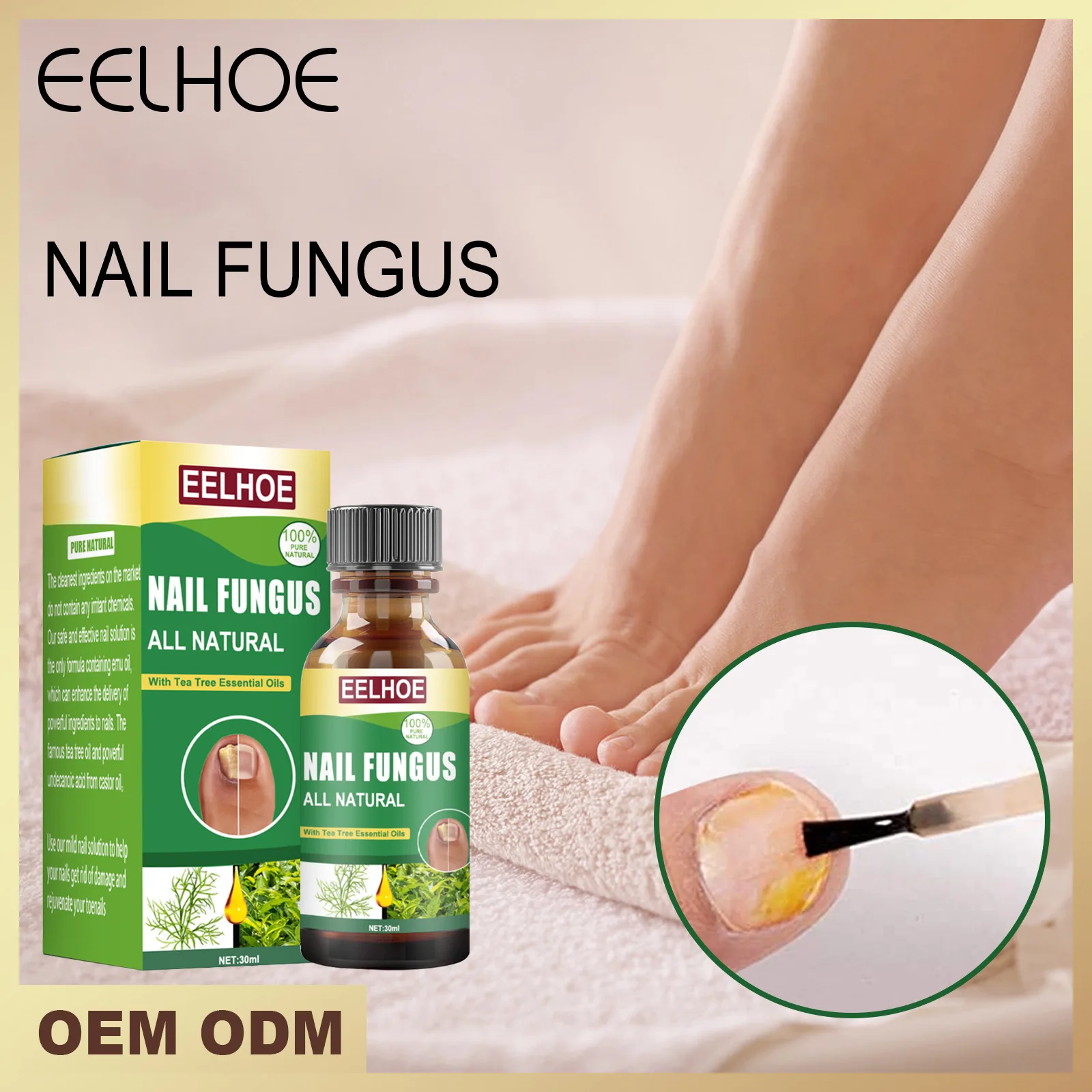 

Free Shipping EELHOE Tea Tree Oil Fungal Nail Treatment Onychomycosis Antibacterial Foot Care Solution