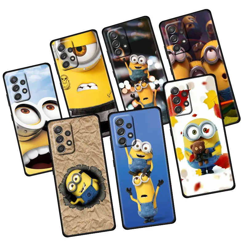 

Cover Case for Samsung Galaxy A12 A51 A32 A50 A42 A21s A71 A52 A72 A52s A53 A71 4G 5G Back Fashion Matte Despicable Me Minions