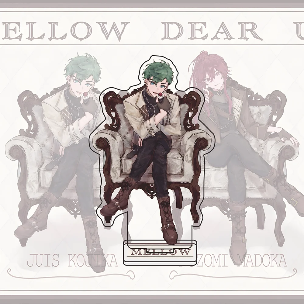 Фото Акриловая подставка Ensemble Stars MELLOW DEAR US с персонажами Джусом, Кодикой, Нозоми, Мадокой, аниме-фигурка, декор для стола, подарок на день рождения для фанатов, брелок №3
