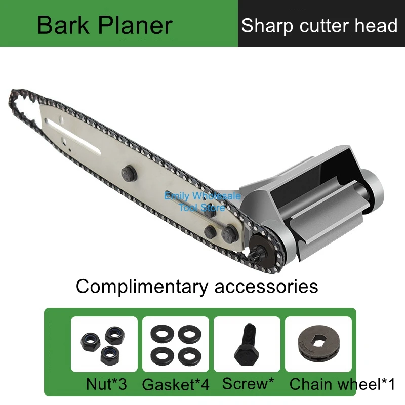 Bark planer electric chipping and playing bark tools to scrape and peel the special knife chainsaw chainsaw enlarge