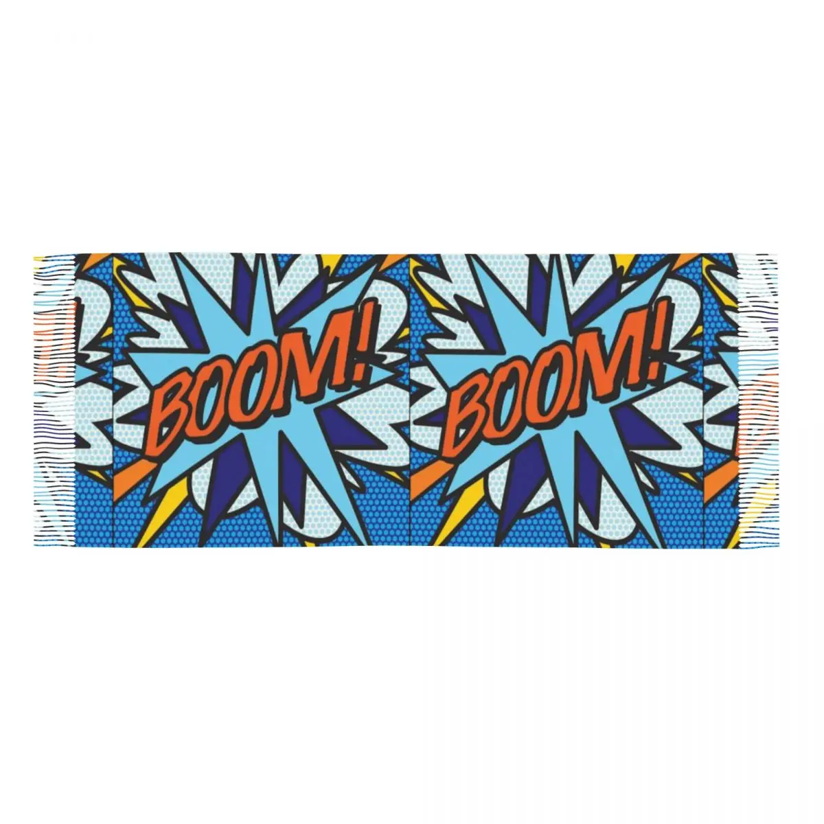 Женский Длинный шарф в стиле Ретро с кисточками