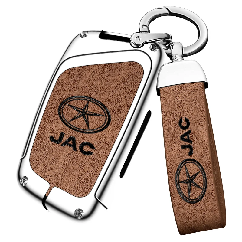 Новая сумка для автомобильных ключей из цинкового сплава + кожи + ТПУ для JAC HUNTER Pickup IEVS4 IEV7S Refine S4 S7 A5, аксессуары (art.: 3920c2fd930d5) - 3920c2fd930d5
