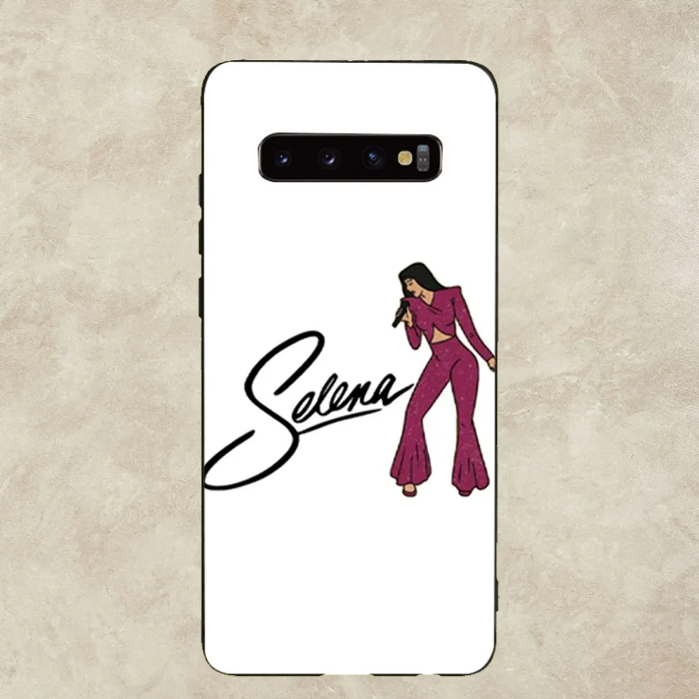 Чехол для телефона S-Selena Q-Quintanilla siinger Samsung Galaxy A52 A12 A51 S21 Edge S22 ULTRA S23 S20LITE Plus Ultra Black Cover