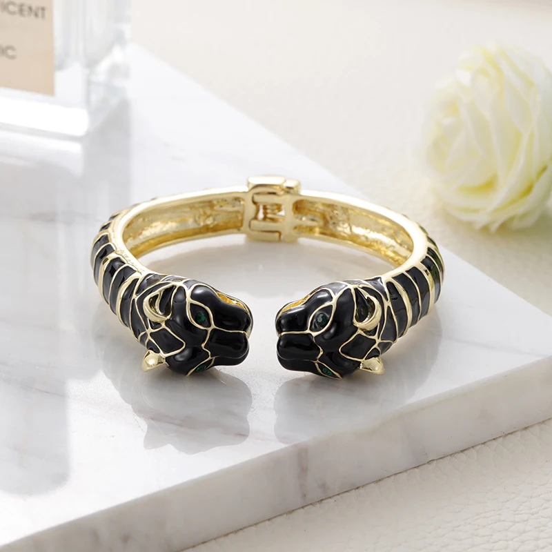 Браслеты унисекс эмалированные в виде животных леопарда пантеры Пумы