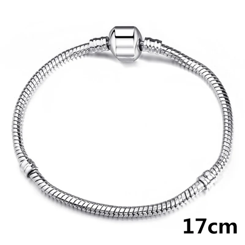 High Quality Silver Snake Chain Fine Pandora Bracelet 925 Fit European Authentic Charm Bracelet for Women DIY Jewelry Making