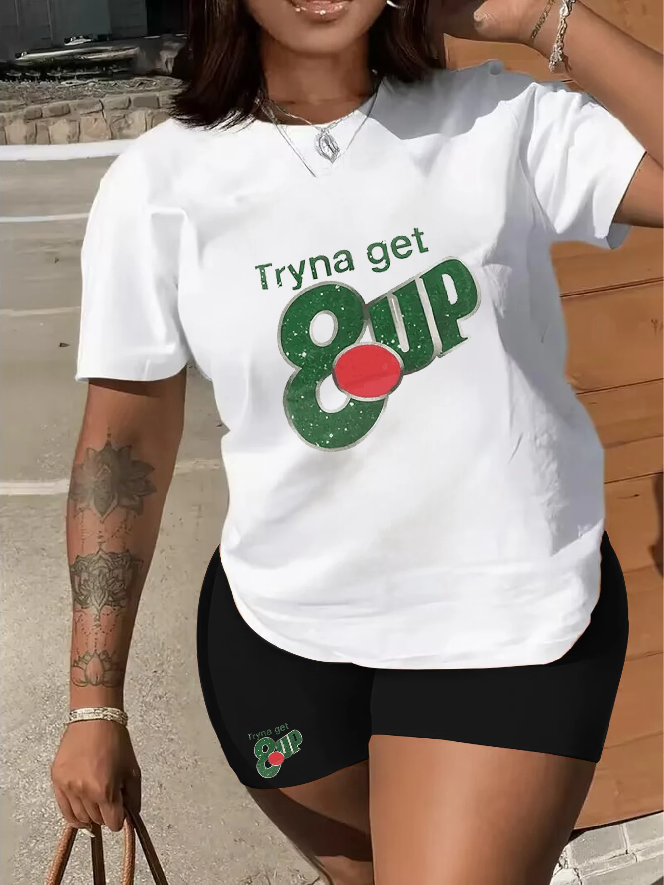 Женский Короткий Комплект Костюма В Европейском И Американском Стиле С Круглым