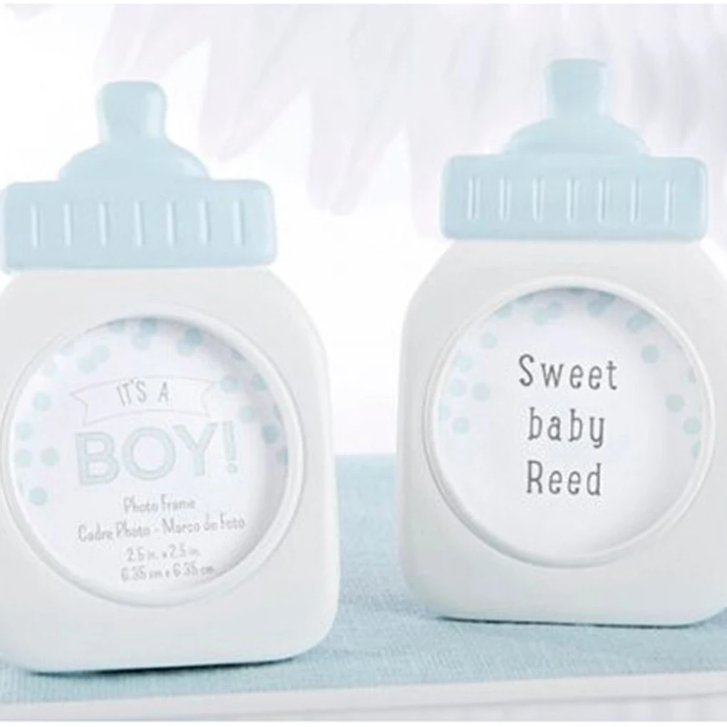

Feeding Bottle Shape Photo Frame Baby Children Picture Holder Stand Home Office Ornament Gift