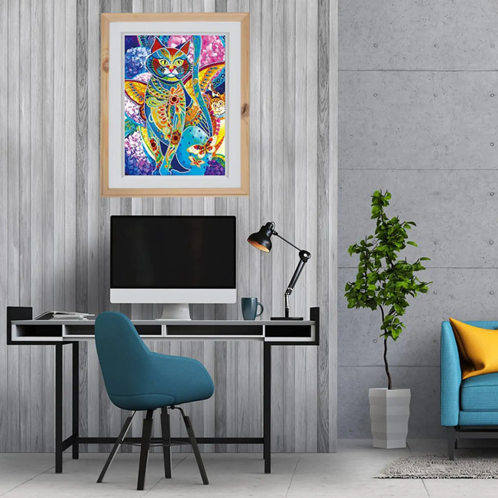 40X50 см деревянная рамка DIY фоторамки искусство подходит для домашнего декора