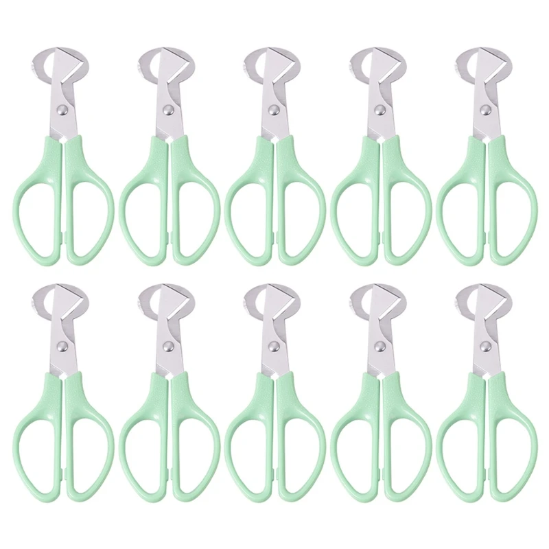 

10PCS Egg Scissors Quail Egg for Shell Cutters Separator Small Quail Scissors Opener Cigar Cutter Stainless Steel Blade