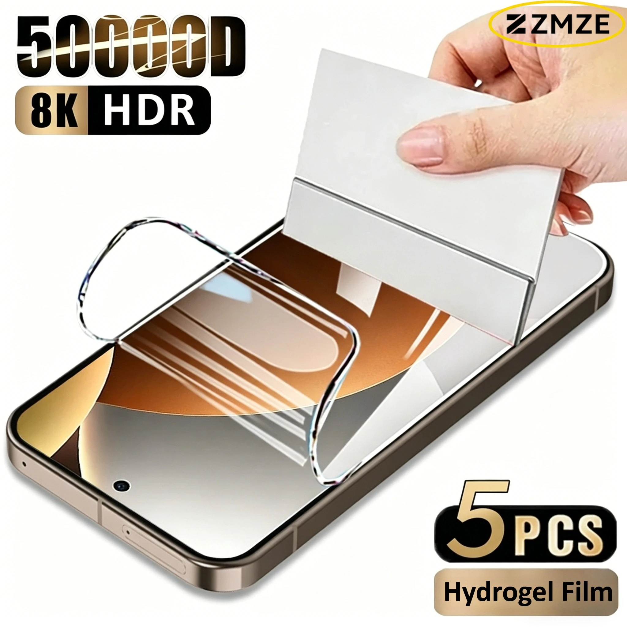 Фото Защитная пленка для экрана Xiaomi Redmi Note 15 Pro Plus 14 13R 12 11 Pro Plus 10 9S 8T 14S 12S 12 Turbo 9T, гладкая гидрогелевая пленка, 5 шт. №1