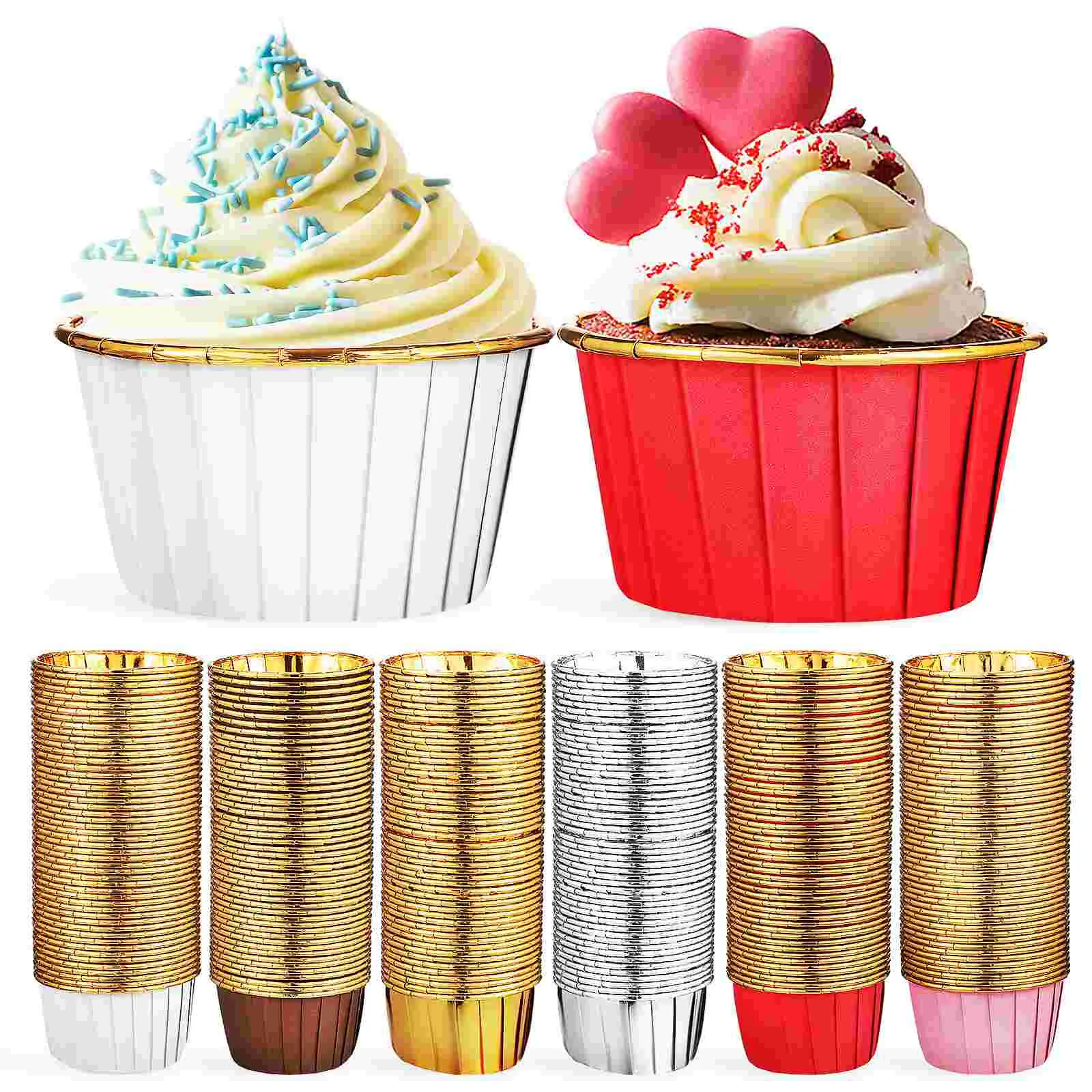 

Cupcake Muffin Liners Baking Cups Paperwrappers Proof Grease Oil Holders Disposable Holder