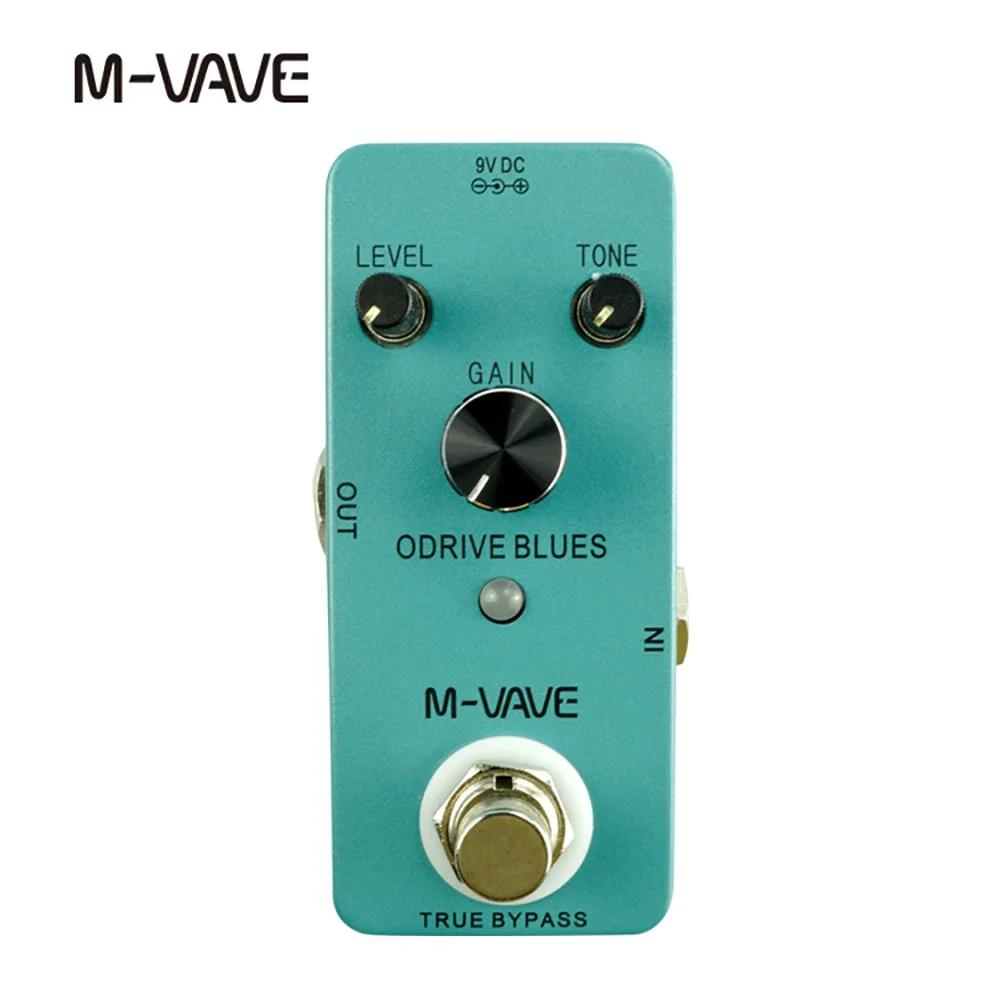 Педаль Для Электрогитары M-VAVE Синий Звуковой Эффект Овердрайв Петля Эффектов Из