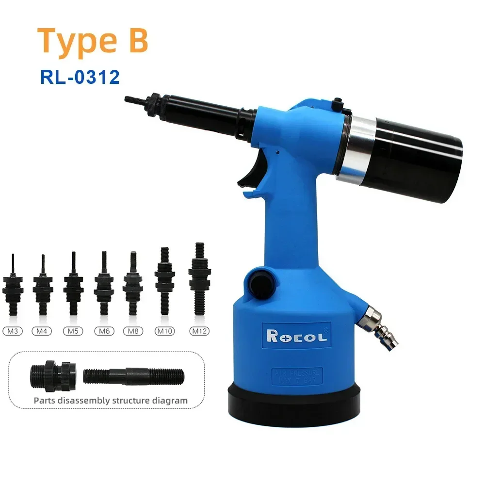 

FENNEC Пневматический пистолет для заклепок M3-M12