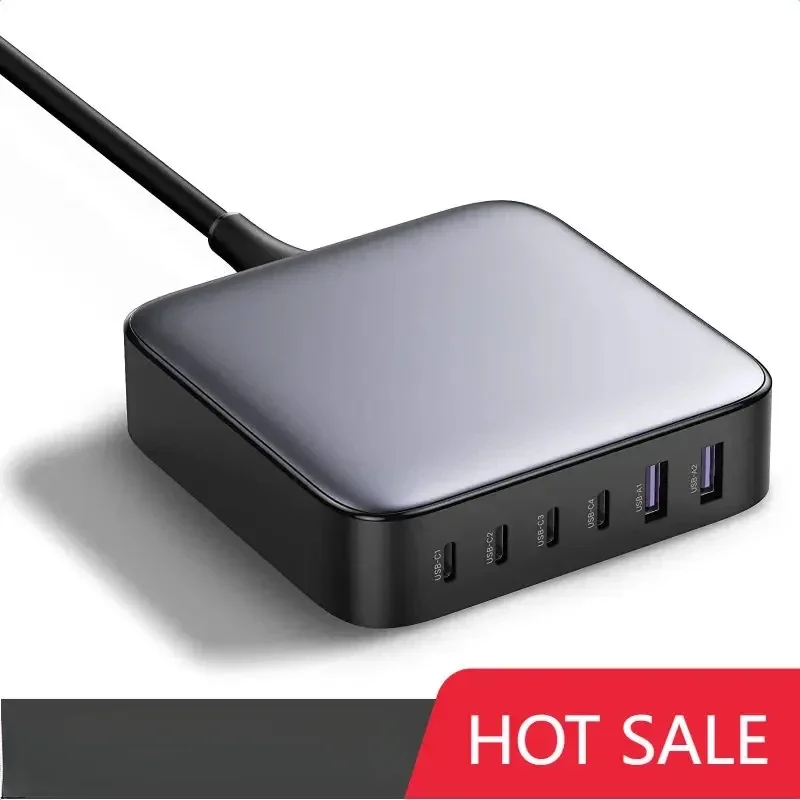 адаптеры 100 Вт 200 C desktop nexode 6 портов gan PD fastwith 3ft USB to зарядный кабель