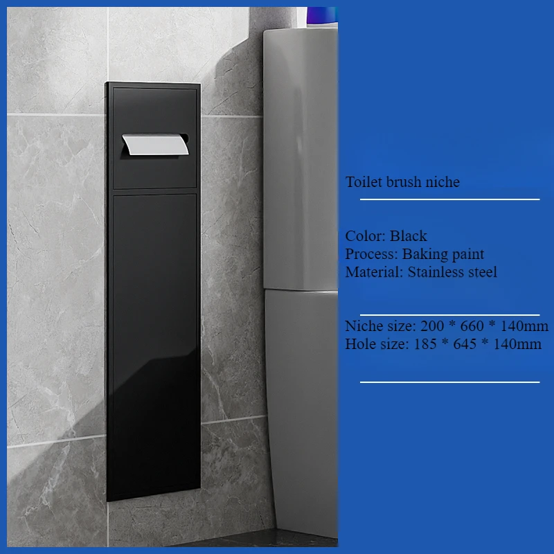 

Встроенная нишевая щетка для унитаза из нержавеющей стали