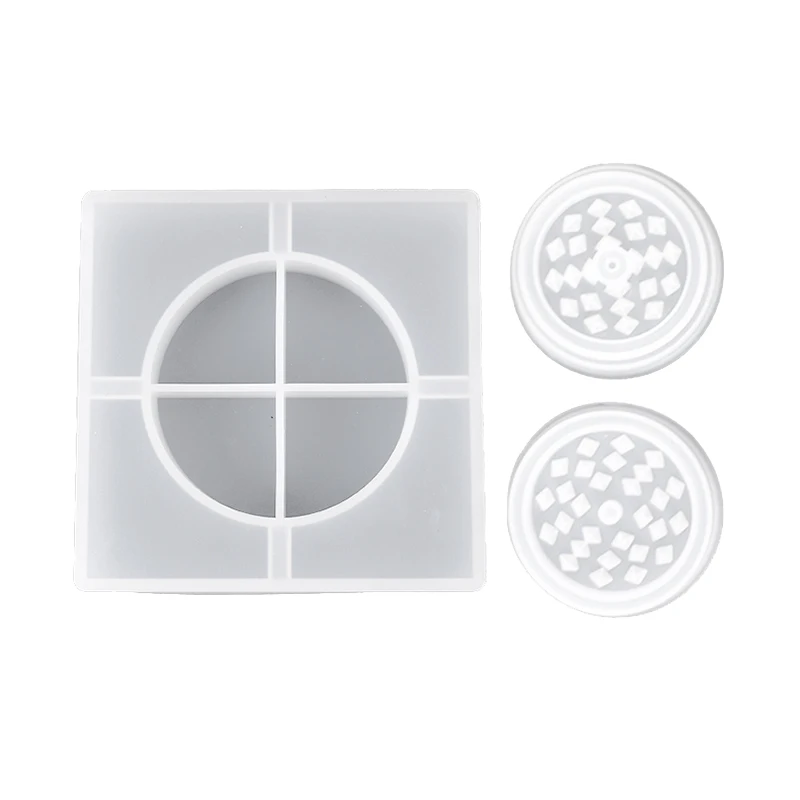

Ashtray Mold Silicone With Herb Grinder Mold,Spice Grinder Mold For Resin Casting Epoxy Resin Mold For DIY Crafts