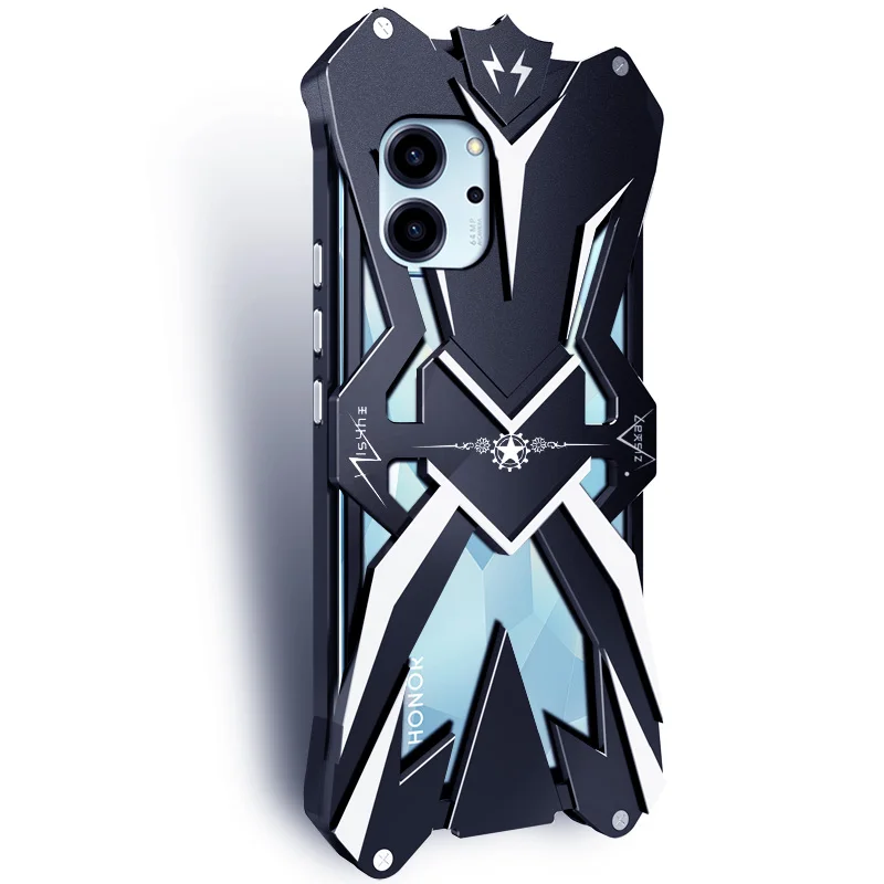 Original Zimon Luxury Thor Heavy Duty Armor Metal Aluminum Mobile Phone Case Covers For Honor 80 Se Pro +plus Bumper Cover Cases