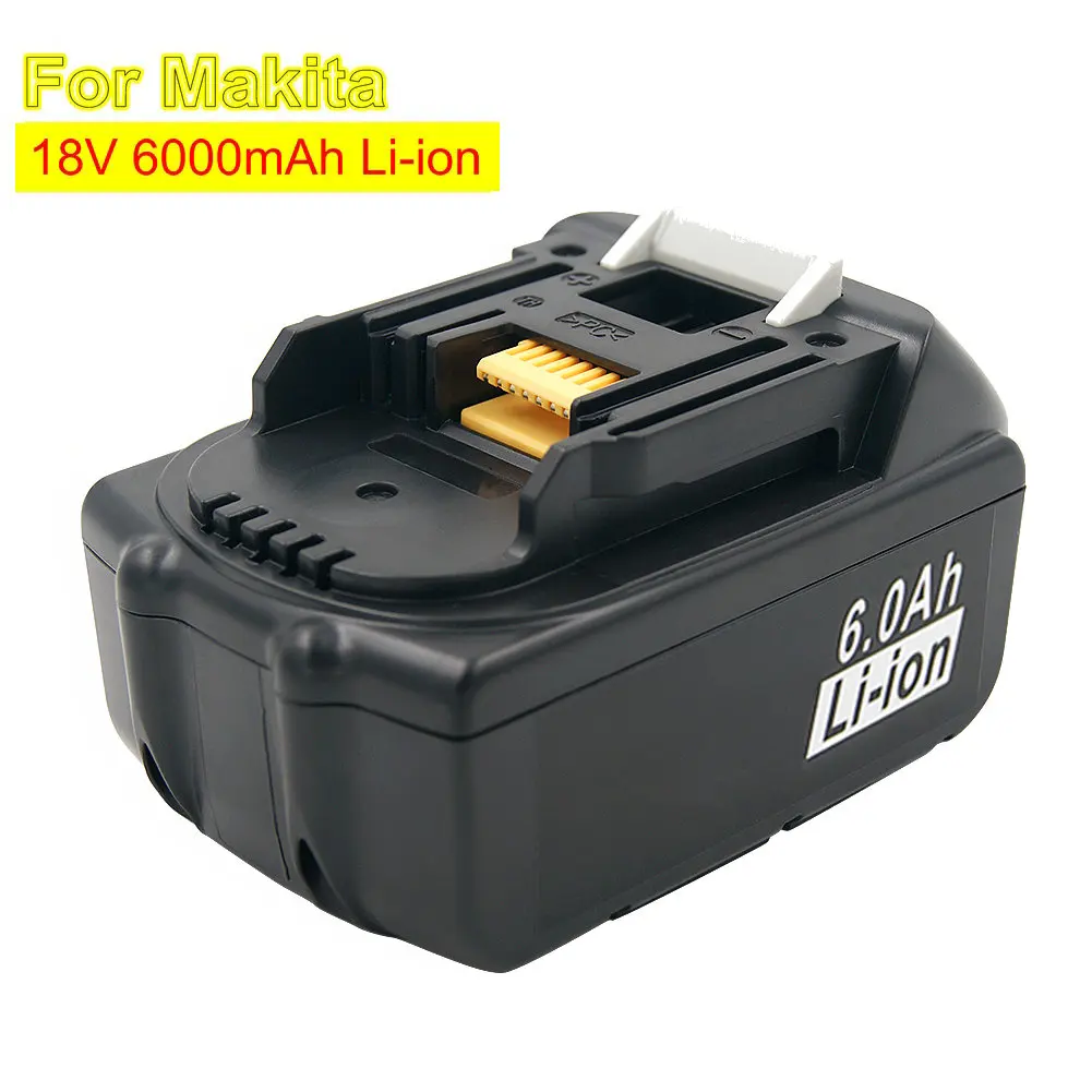 Аккумуляторная литий-ионная батарея BL1860 18 в 6000 мАч для электроинструментов Makita BL1830 BL1850 BL1840 LXT400