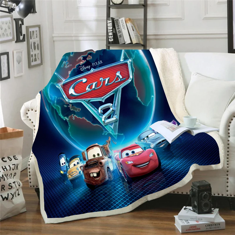 

Mc Queen Kids Soft Sleeping Blanket Girl Boy Christmas Gift Sofa Cartoon Blanket Universal Napping Travel Car Blanket