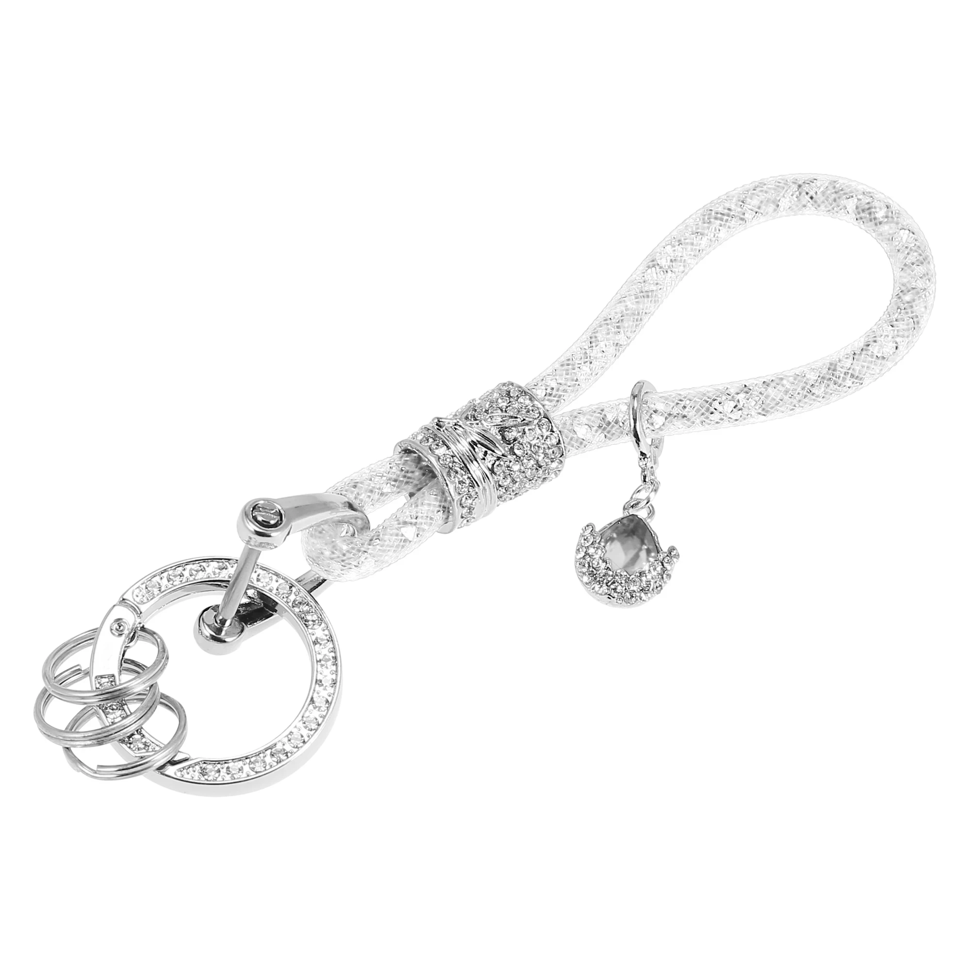 

X Autohaux автомобильный брелок автомобильный брелок из искусственного кристалла кольцо брелок аксессуары с блестящими стразами замена розовый универсальный